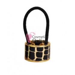 Inel pentru prins parul din plastic model ILM011AA Auriu cu Negru